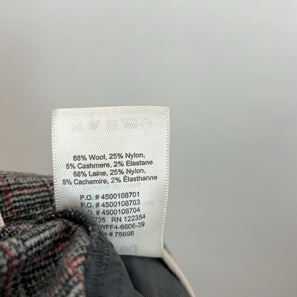 Wilfred Wool Wide Leg Crop Plaid Pants High Waist Belted - Picture 11 of 11